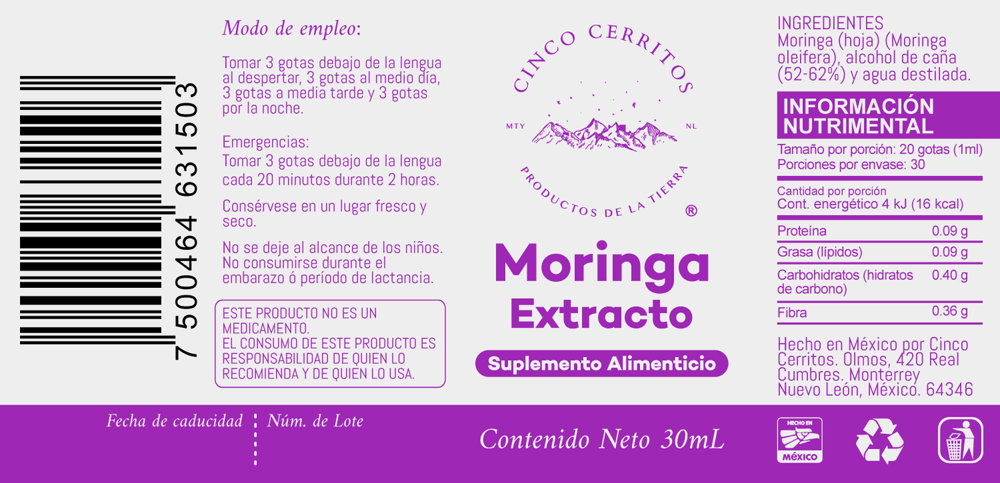 Extracto de Moringa 30 ml